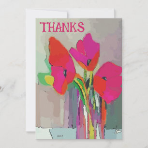 Fleurs rouges et bleues