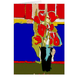 Fleurs rouges Matisse abstrait Hawaï