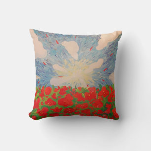 Fleurs rouges MoJo Coussin