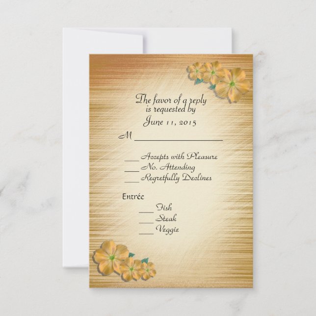 Fleurs rustiques RSVP avec choix d'arbre (Devant)