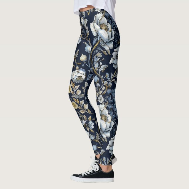 Fleurs sauvages à la William Morris Leggings (Gauche)