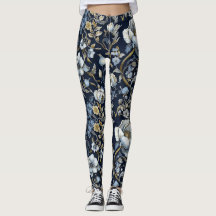 Fleurs sauvages à la William Morris Leggings
