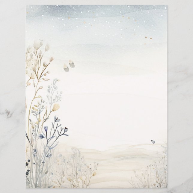 Fleurs sauvages aquarelle (Dos)
