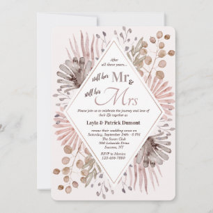 Fleurs sauvages Aquarelle Invitation