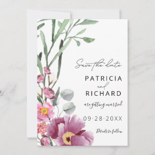 Fleurs Sauvages Aquarelle Mariage Enregistrer La D