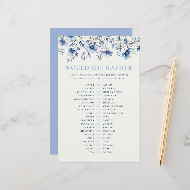 Fleurs sauvages Bleus Voudrait Elle Plutôt Baby sh (Devant/Arrière en situation)