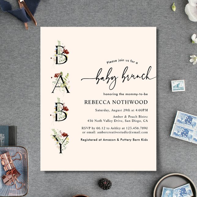 Fleurs sauvages budgétaires en Pink Baby Brunch In (Créateur téléchargé)