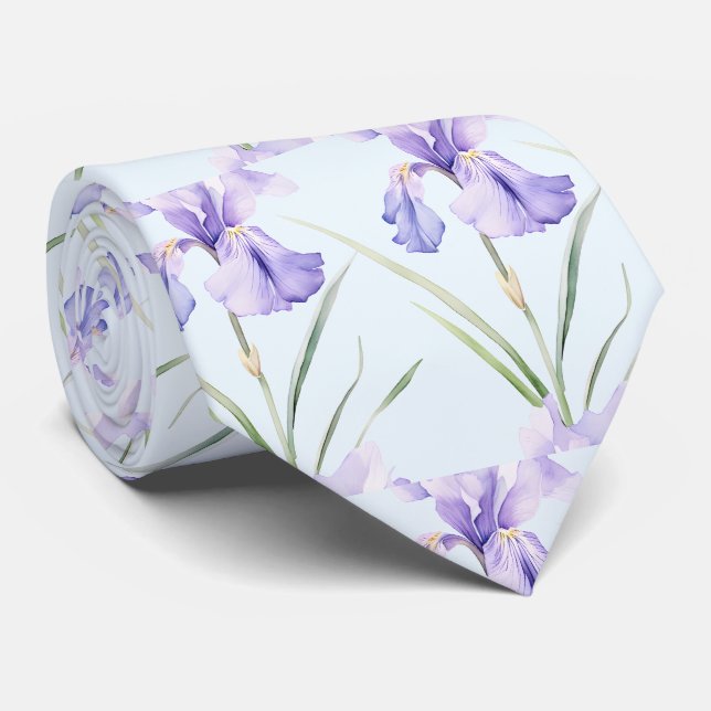 Fleurs sauvages de bureau décontractées cravate Bo (Roulé)