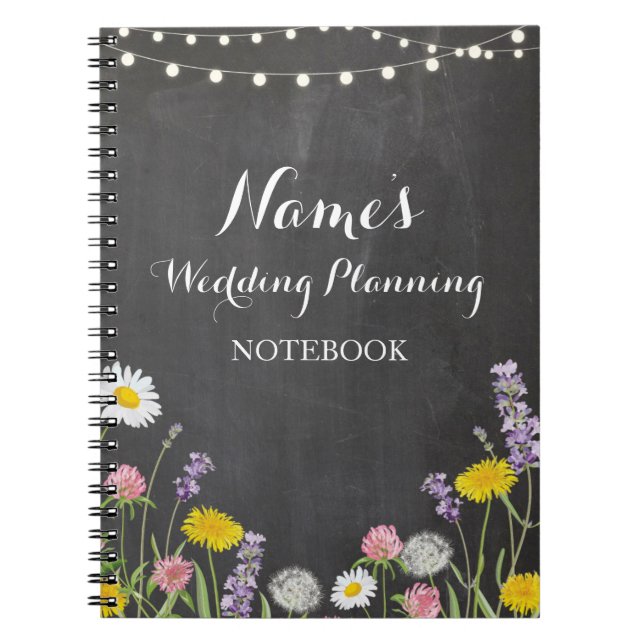 Fleurs sauvages de carnet épousant des notes (Devant)