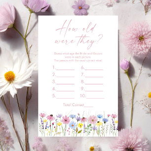 Fleurs sauvages de jardin Quel âge avaient-ils ? J