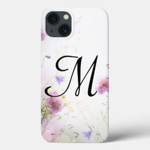 Fleurs sauvages de lavande Coque ipad Monogramme
