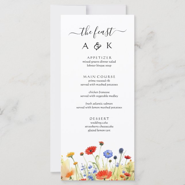 Fleurs Sauvages de Prairie Printanière (Devant)