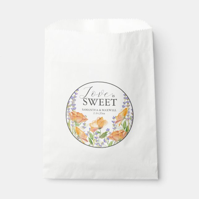 Fleurs sauvages des Sacs favoris de mariage (Devant)