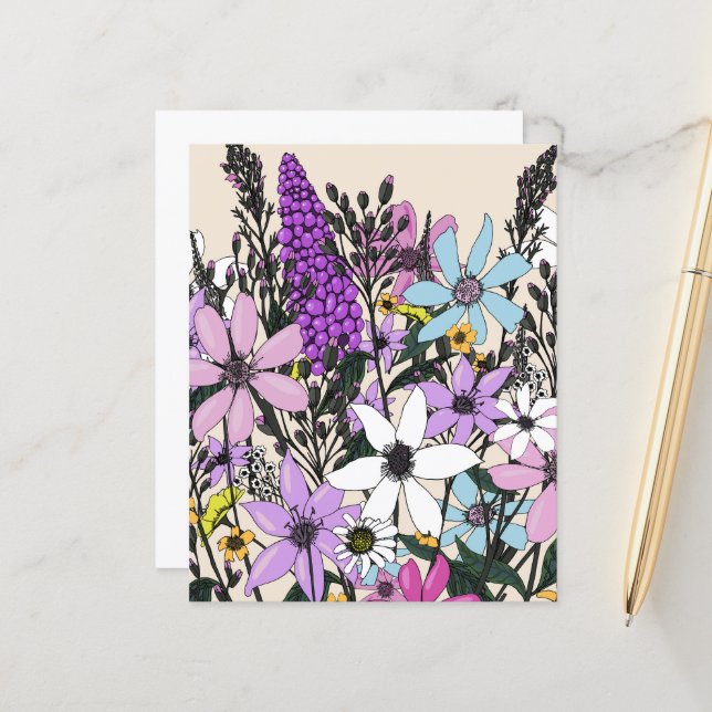 Fleurs sauvages d'été (Devant/Arrière en situation)