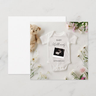 Fleurs sauvages Faire-part de grossesse