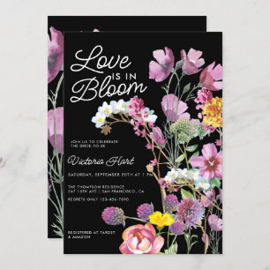 Fleurs sauvages   Invitation Boho Bridal Shower
