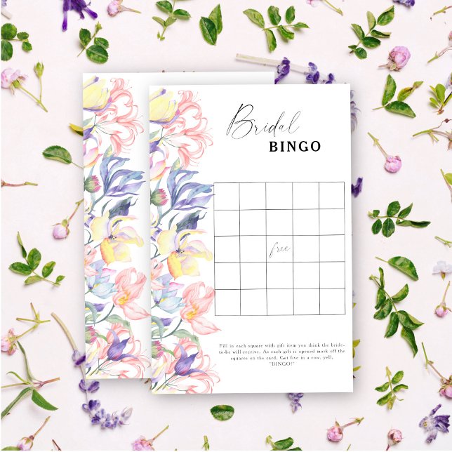 Fleurs sauvages - Jeu de bingo pour enterrement de (Créateur téléchargé)