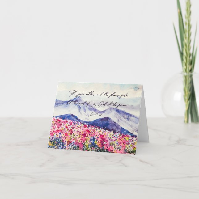Fleurs sauvages, la parole de Dieu demeure (Devant)