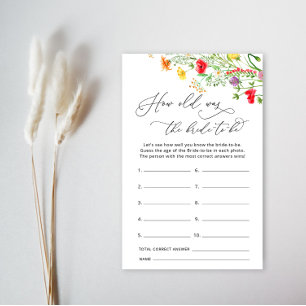 Fleurs sauvages L'âge de la mariée à jouer