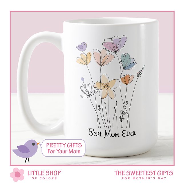 Fleurs sauvages Meilleure maman du monde Mug de la (Créateur téléchargé)
