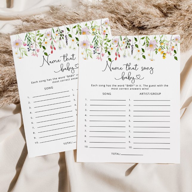 Fleurs sauvages Nom de la chanson jeu de baby show (Créateur téléchargé)