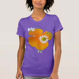 Fleurs sauvages : Orange Blanc Jaune BG T-Shirt