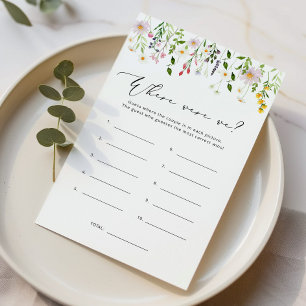 Fleurs sauvages Où étions-nous le jeu de douche nu