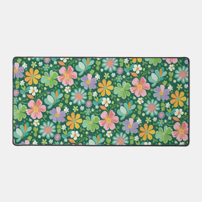 Fleurs sauvages Pastel En Rose Violet Orange Et Ve (Recto)