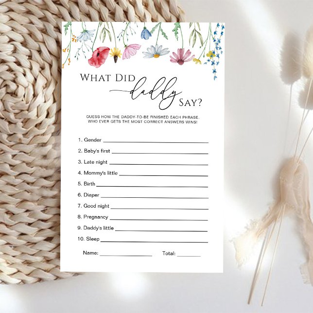 Fleurs sauvages Qu'est-ce que papa a dit jeu (Créateur téléchargé)