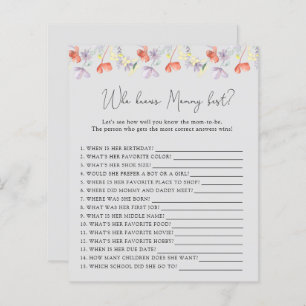 Fleurs sauvages qui connaît MOMMY mieux