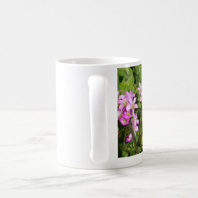 fleurs sauvages roses sur votre tasse (Poignée)