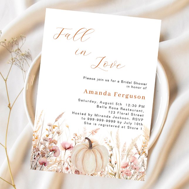 Fleurs sauvages tombent amoureux citrouille budget (Créateur téléchargé)