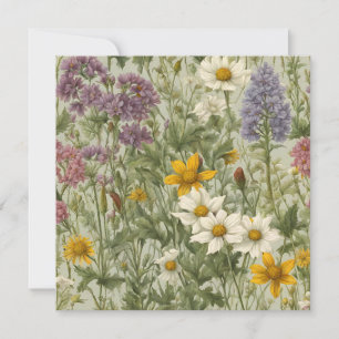 Fleurs sauvages vintages en fleurs de couleurs mix