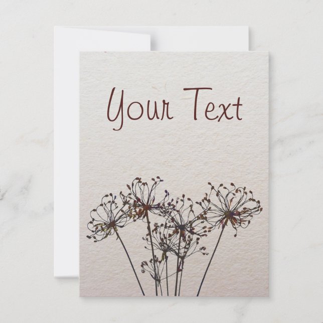 Fleurs séchées à l'aquarelle (Devant)