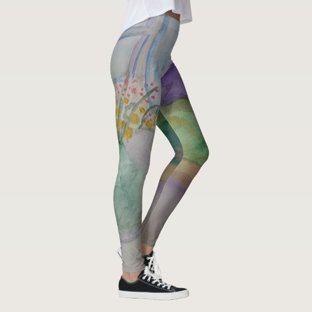 Fleurs Sur Les Leggings De L'Arrière (Droite)