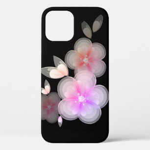 Fleurs translucides sur coque iphone Coque-mat noi