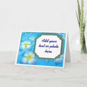 Fleurs tropicales Anniversaire, Invitations Bat mi