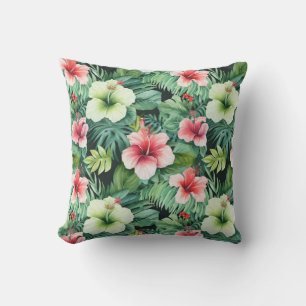 Fleurs tropicales Coussin extérieur
