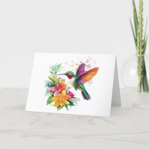 Fleurs tropicales des colibris de Merci