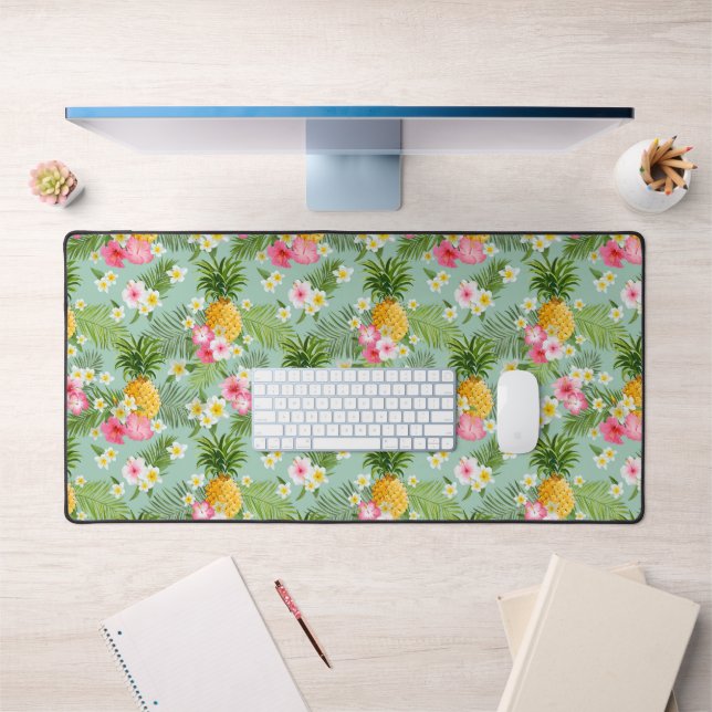 Fleurs tropicales et ananas (Bureau 1)