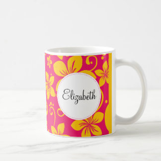 Fleurs tropicales Mug personnalisé