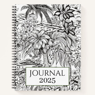 Fleurs tropicales Palm Trees 2025 Journal