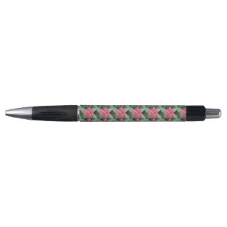 Fleurs tropicales roses brillantes Stylo