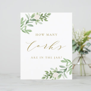 Fleurs vertes et blanches Combien de lièges