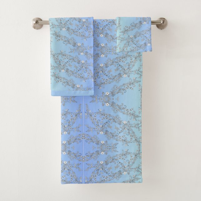 FLEURS VERTES ET BLEUES (En situation)