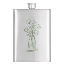 Fleurs Vertes | Flacon Botanique Minimaliste Dessi