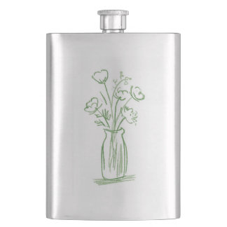 Fleurs Vertes | Flacon Botanique Minimaliste Dessi