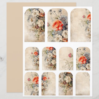 Fleurs Vintage Collage 1b 4 de 4