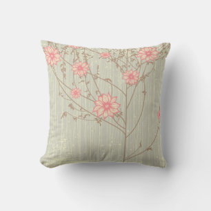 Fleurs Vintages désespérées Coussin américain MoJo