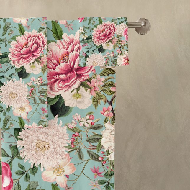 Fleurs vintages du Jardin Botanique Motif Bath Tow (Créateur téléchargé)